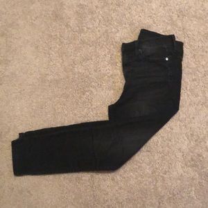 Gap Skinny Jean Black Distressed 5 Pocket Size 27